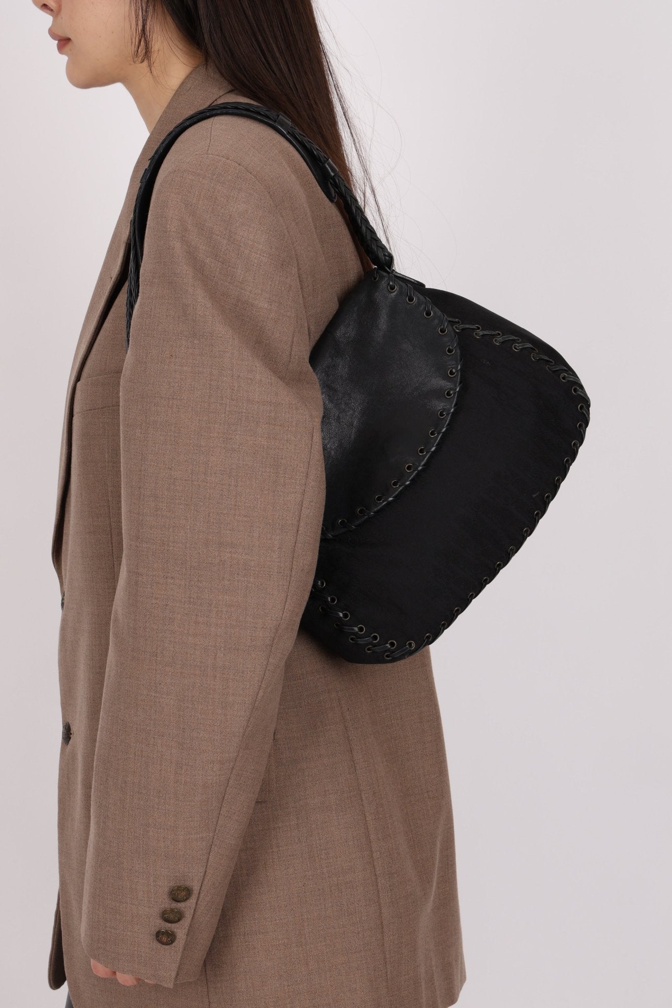 Dior 2007 Black Diorissimo Romantique Shoulder Bag - FashioNica