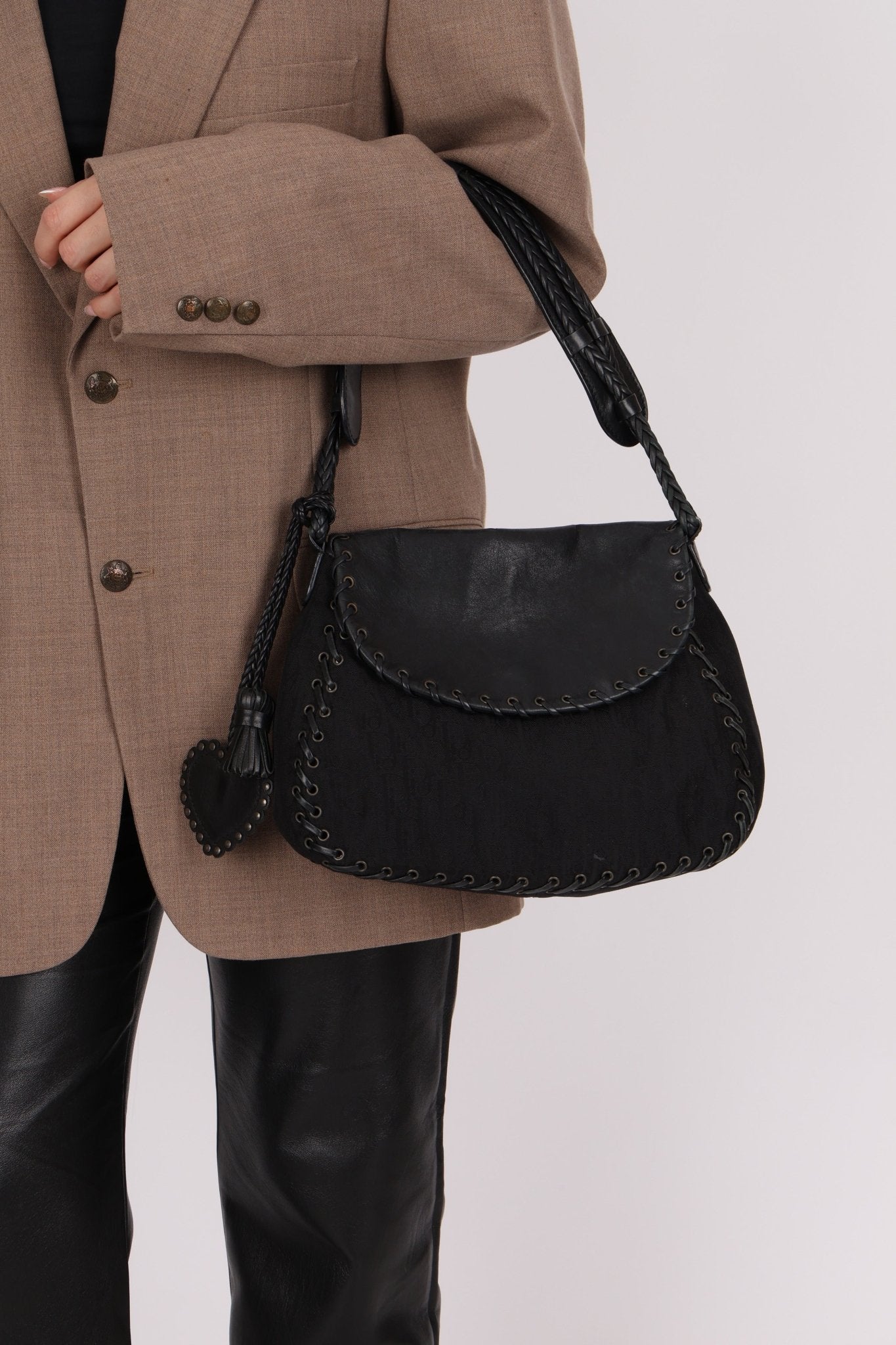 Dior 2007 Black Diorissimo Romantique Shoulder Bag - FashioNica