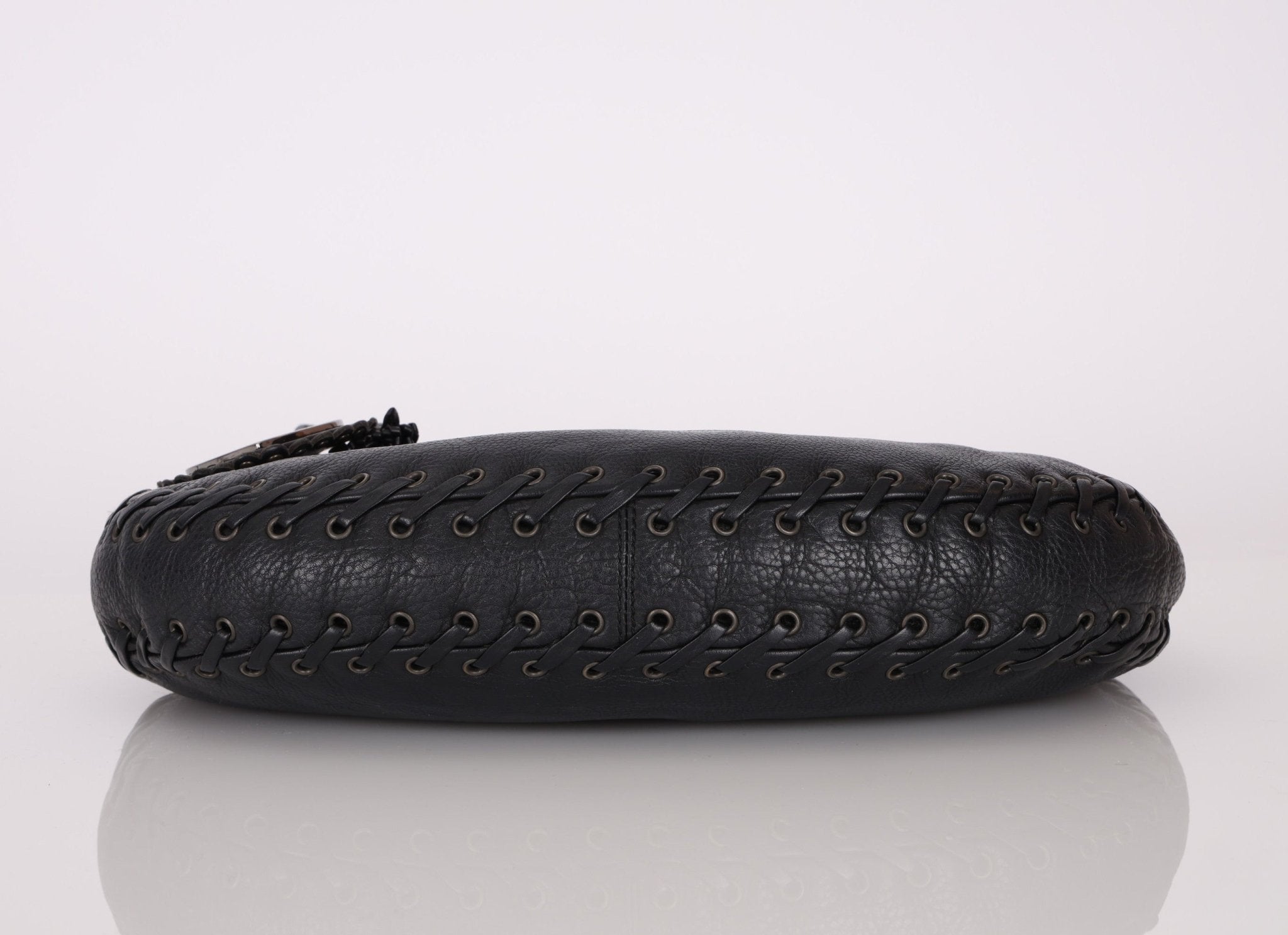 Dior 2007 Grained Calfskin Lace - Up Hobo - FashioNica