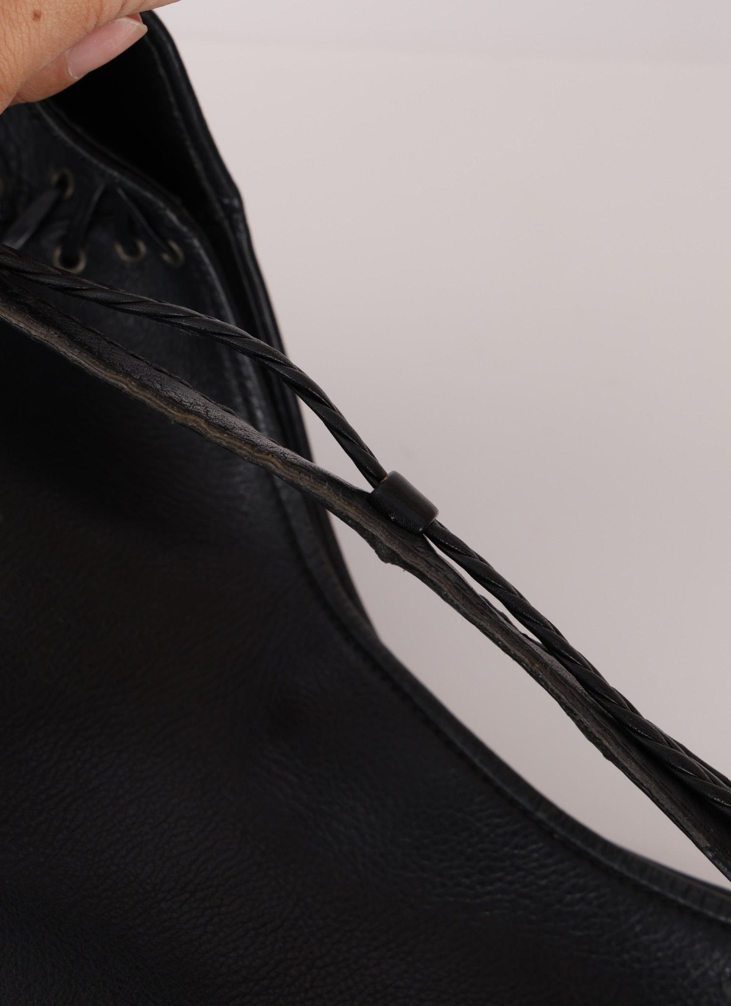 Dior 2007 Grained Calfskin Lace - Up Hobo - FashioNica