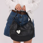Dior 2007 Grained Calfskin Lace - Up Hobo - FashioNica
