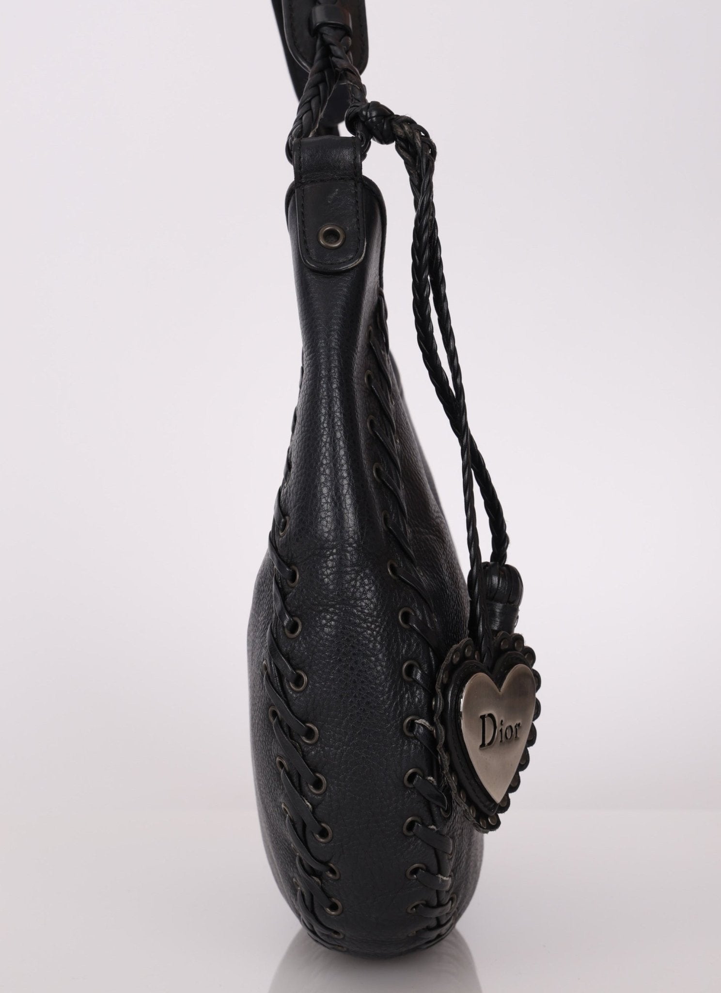 Dior 2007 Grained Calfskin Lace - Up Hobo - FashioNica