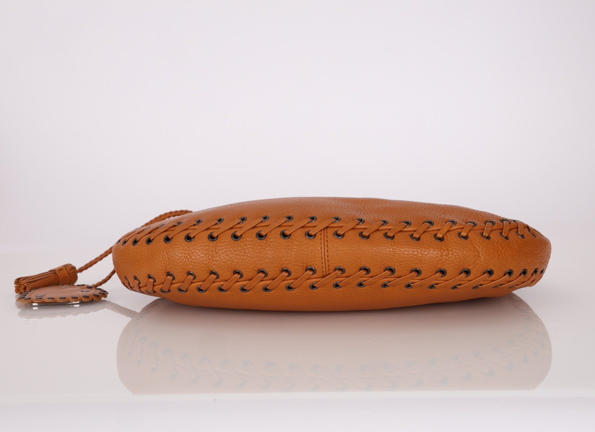 Dior 2007 Wood Whipstitch Cognac Hobo - FashioNica