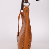 Dior 2007 Wood Whipstitch Cognac Hobo - FashioNica