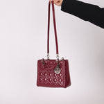 Dior 2012 Berry Mauve Patent Cannage Medium Lady Dior - FashioNica