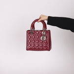 Dior 2012 Berry Mauve Patent Cannage Medium Lady Dior - FashioNica