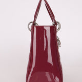 Dior 2012 Berry Mauve Patent Cannage Medium Lady Dior - FashioNica