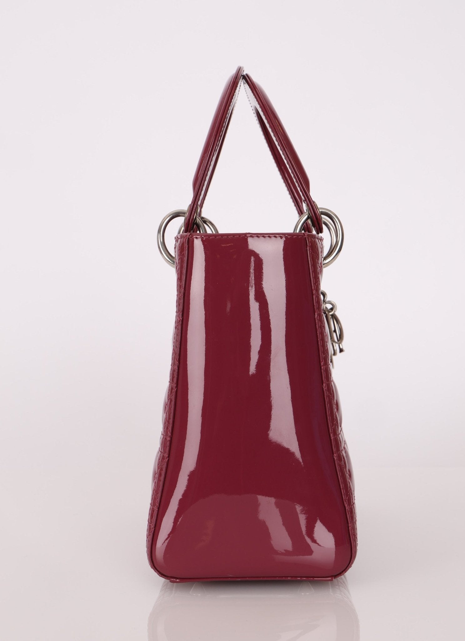 Dior 2012 Berry Mauve Patent Cannage Medium Lady Dior - FashioNica