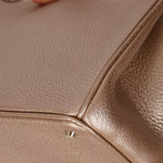 Dior 2014 Metallic Pebbled Leather Champagne Mini Diorissimo Tote - FashioNica