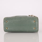 Dior 2015 Glossy Watersnake Chain Mini Lady Dior - FashioNica