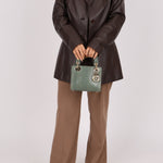 Dior 2015 Glossy Watersnake Chain Mini Lady Dior - FashioNica