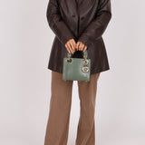 Dior 2015 Glossy Watersnake Chain Mini Lady Dior - FashioNica