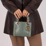 Dior 2015 Glossy Watersnake Chain Mini Lady Dior - FashioNica