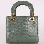 Dior 2015 Glossy Watersnake Chain Mini Lady Dior - FashioNica