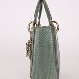 Dior 2015 Glossy Watersnake Chain Mini Lady Dior - FashioNica