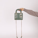 Dior 2015 Glossy Watersnake Chain Mini Lady Dior - FashioNica