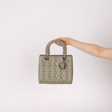 Dior 2015 Patent Khaki Medium Lady Dior - FashioNica