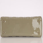 Dior 2015 Patent Khaki Medium Lady Dior - FashioNica
