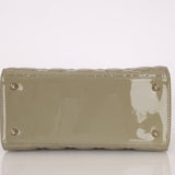 Dior 2015 Patent Khaki Medium Lady Dior - FashioNica