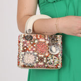 Dior 2015 Satin Beaded Mini Lady - FashioNica