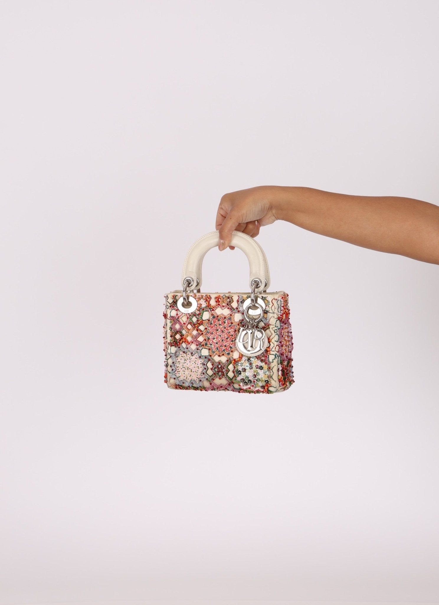 Dior 2015 Satin Beaded Mini Lady - FashioNica