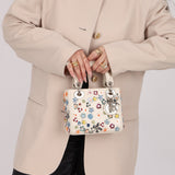 Dior 2015 Sequin Floral Embroidered Mini Lady - FashioNica