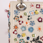 Dior 2015 Sequin Floral Embroidered Mini Lady - FashioNica