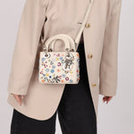 Dior 2015 Sequin Floral Embroidered Mini Lady - FashioNica