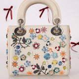 Dior 2015 Sequin Floral Embroidered Mini Lady - FashioNica