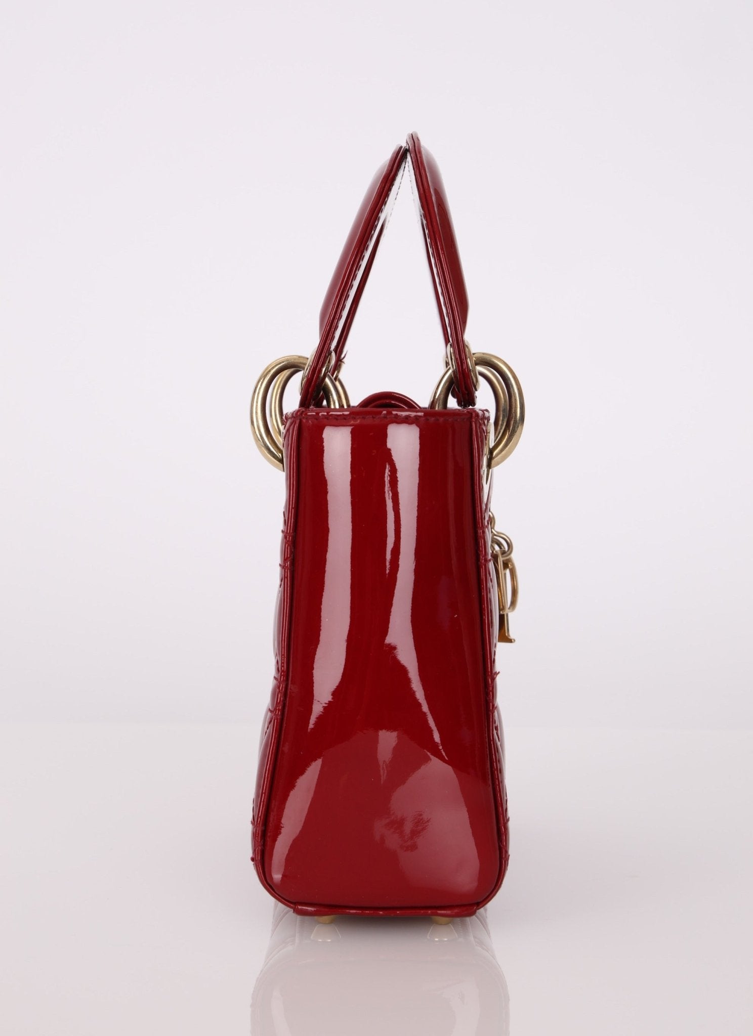 Dior 2017 Cannage Patent Mini Lady - FashioNica