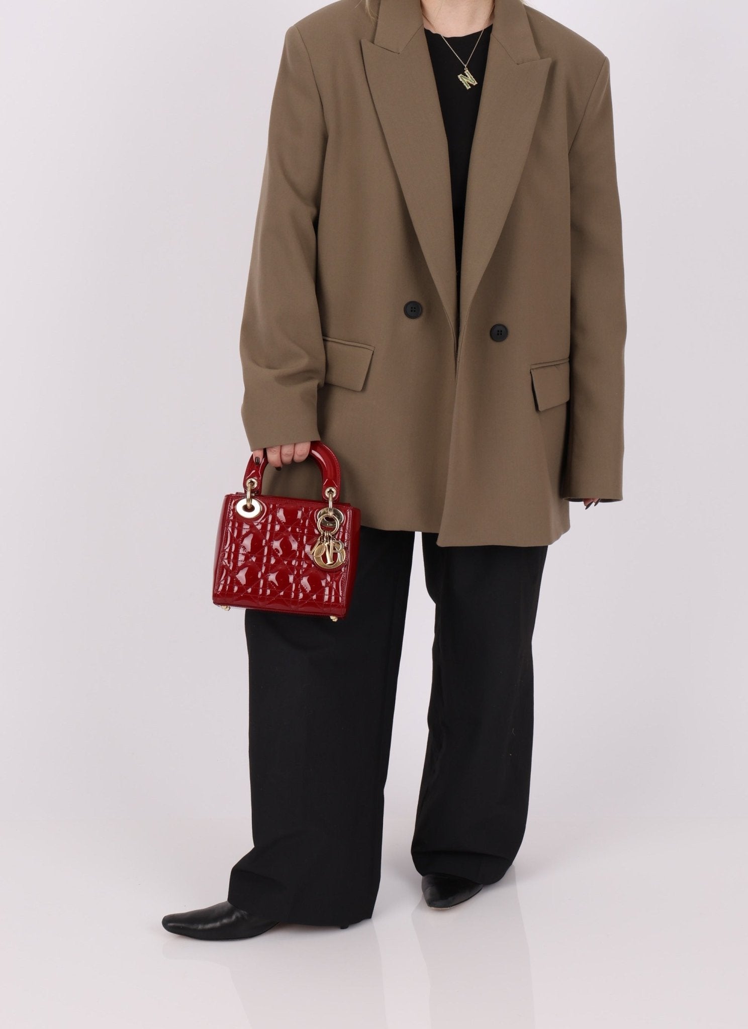 Dior 2017 Cannage Patent Mini Lady - FashioNica