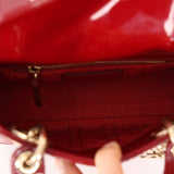 Dior 2017 Cannage Patent Mini Lady - FashioNica