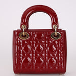 Dior 2017 Cannage Patent Mini Lady - FashioNica