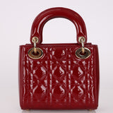 Dior 2017 Cannage Patent Mini Lady - FashioNica