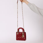 Dior 2017 Cannage Patent Mini Lady - FashioNica