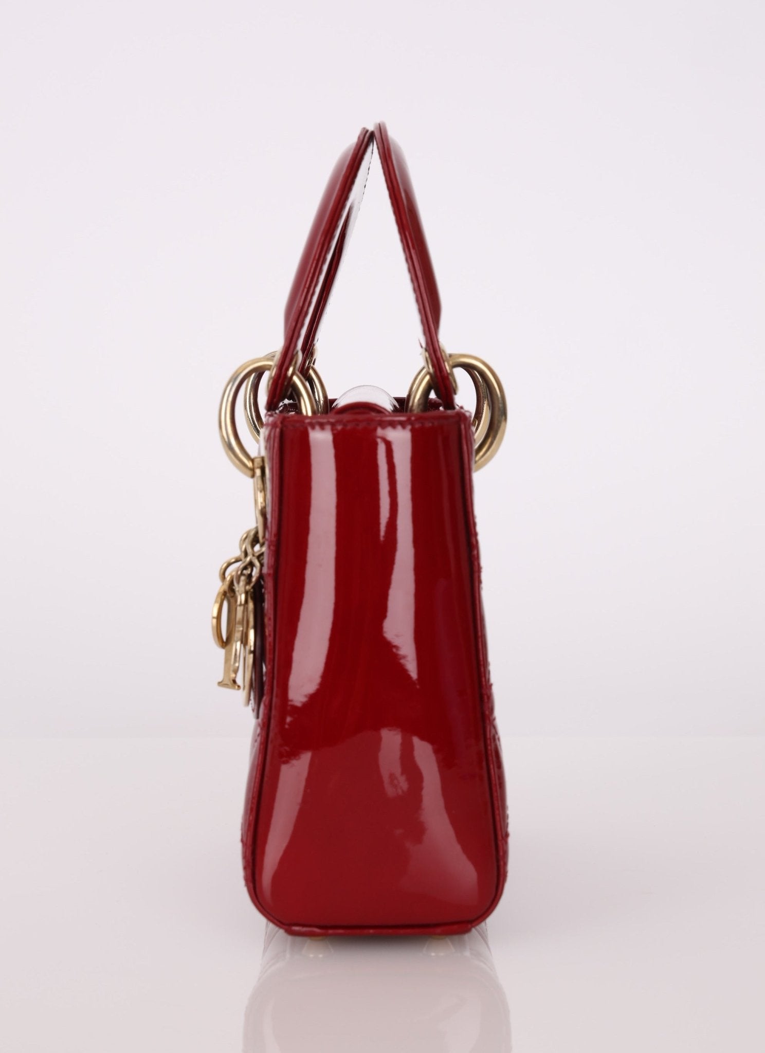 Dior 2017 Cannage Patent Mini Lady - FashioNica