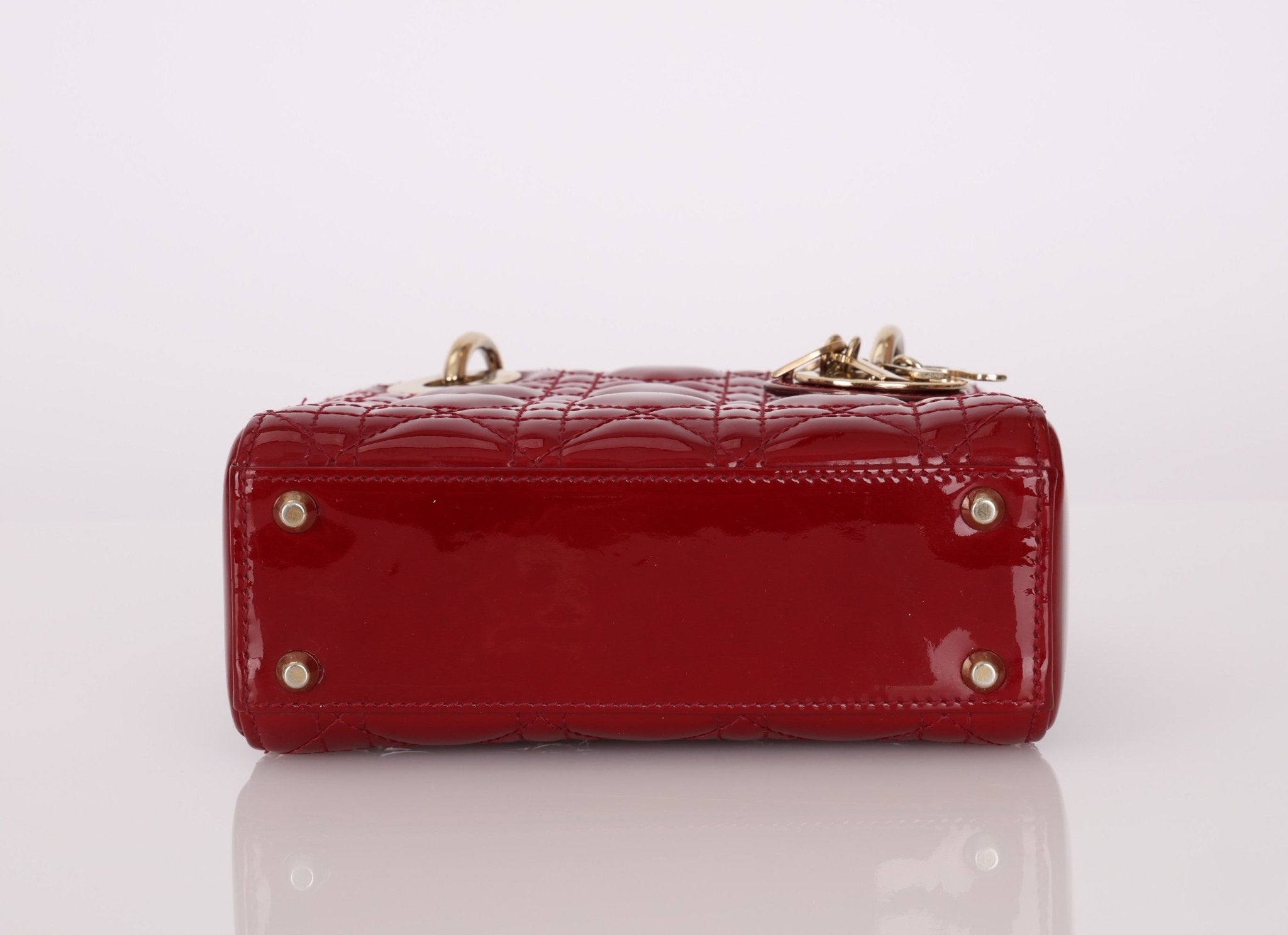 Dior 2017 Cannage Patent Mini Lady - FashioNica