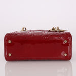 Dior 2017 Cannage Patent Mini Lady - FashioNica