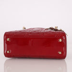 Dior 2017 Red Patent Chain Mini Lady Dior - FashioNica