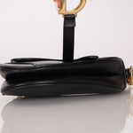 Dior 2018 Black Mini Saddle Bag with Strap - FashioNica