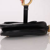 Dior 2018 Black Mini Saddle Bag with Strap - FashioNica