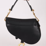Dior 2018 Black Mini Saddle Bag with Strap - FashioNica