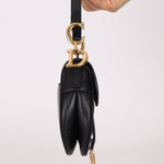 Dior 2018 Black Mini Saddle Bag with Strap - FashioNica