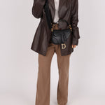 Dior 2018 Black Mini Saddle Bag with Strap - FashioNica