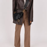 Dior 2018 Black Mini Saddle Bag with Strap - FashioNica