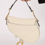 Dior 2018 Grained Leather Mini Saddle Bag w/ Dior Guitar Strap - FashioNica