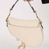 Dior 2018 Grained Leather Mini Saddle Bag w/ Dior Guitar Strap - FashioNica