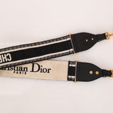 Dior 2018 Grained Leather Mini Saddle Bag w/ Dior Guitar Strap - FashioNica