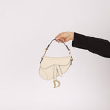 Dior 2018 Grained Leather Mini Saddle Bag w/ Dior Guitar Strap - FashioNica