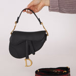 Dior 2018 Leather Mini Saddle with Guitar Strap - FashioNica